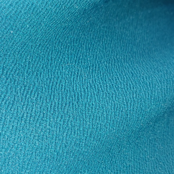 Teal short dress with Asymmetrical top. size junior 1/2 - Picture 3 of 5